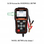 LCD Screen Display Replacement for FOXWELL BT705 Battery Tester